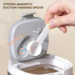 Hanging spoon and wide mouth design