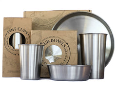 BPA free toxin free steel plates Caveman Cups
