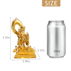 Brass gold plated Buddha statue suitable for car and desk