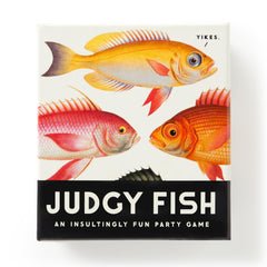 Brass Monkey Judgy Fish party game for adults with 75 double-sided Fish cards
