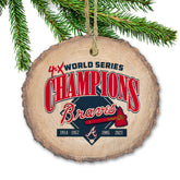 Braves World Series Champs 2021 wooden ornament image