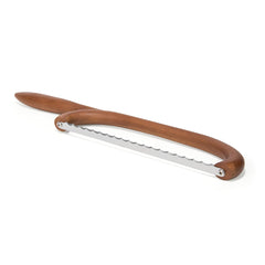 Stainless steel serrated blade bread knife 17 inch image