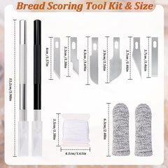 Finger sleeves included for safety during scoring