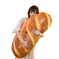 100 cm long bread plush cushion made of soft short plush