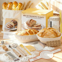 Bread sling with starter jar thermometer