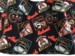 Black 11.5 x 22 inch apron by Handmade Janets Aprons with reinforced pockets