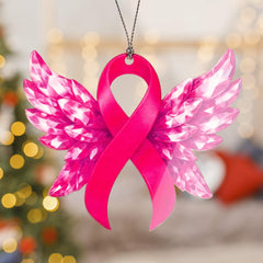 Breast cancer awareness decorations ornament in display