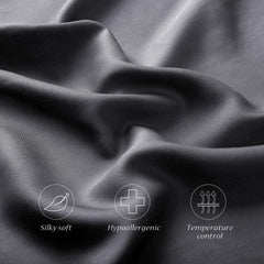 Breathable silky soft bamboo pillow cover