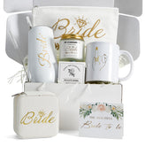 Front view of bride to be gift box packaging