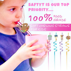 10.5 inch art painting drinking straw with brushes