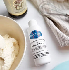 Bright White Soft Gel Paste color for cake decorating