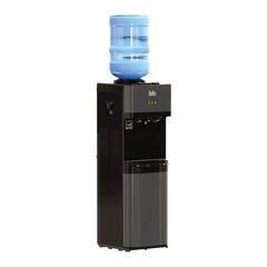 Hot and cold water delivery spout with safety lock