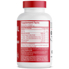 Bronson Antarctic Krill Oil Omega-3s label