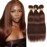 Brown Bundles Human Hair Straight Bundles product image