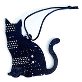 Brown Cat circuit board ornament handmade in Maryland