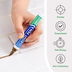 Brown tile grout marker for restoration