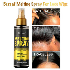 Brzeaf holding spray for lace wig applications