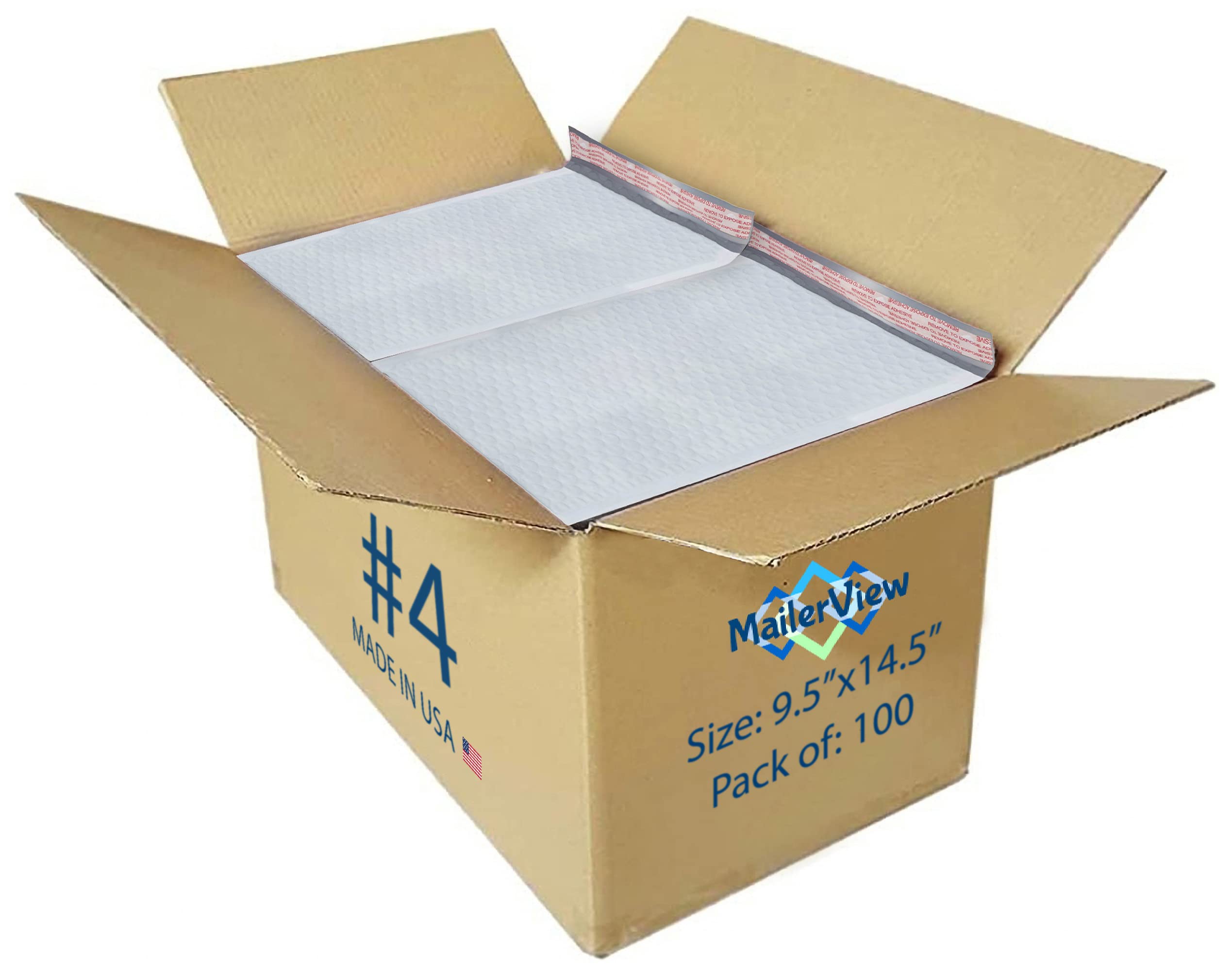 Bubble Mailers 9.5x14.5 self-seal poly padded envelopes #4