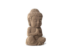 Parts layout for Buddha Statue Cardboard Sculpture kit