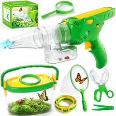 Bug catcher for kids 3-12 with vacuum and release container