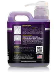 Bulk container of BUGOFF windshield fluid 200+ gallons