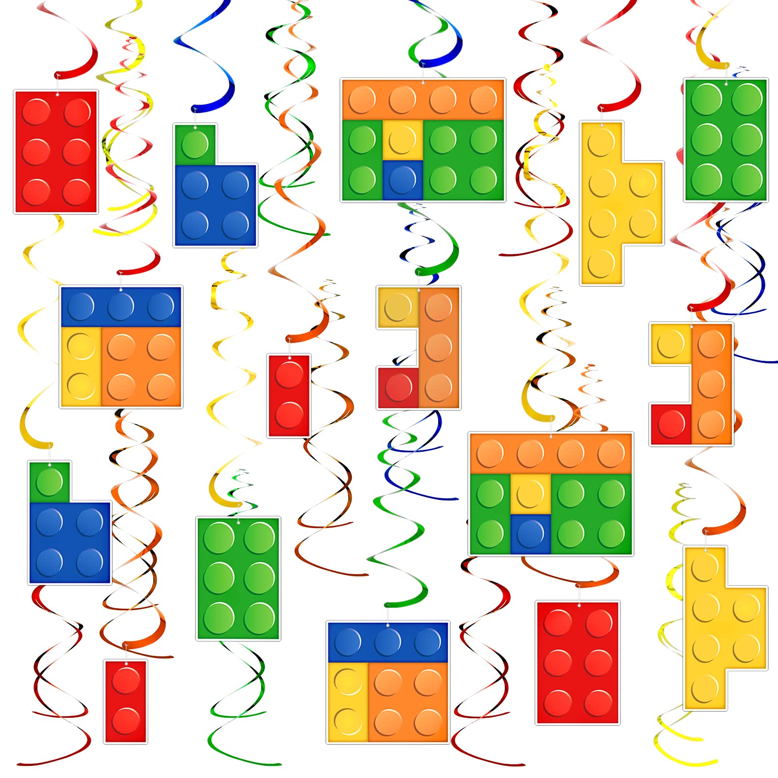 30 piece building blocks party favors set packaging