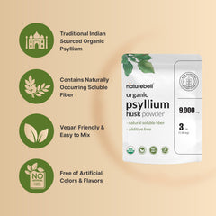 3lb bulk psyllium supplement NatureBell packaging