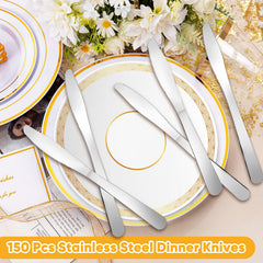 8-3 inch stainless steel dinner knives for home and restaurant