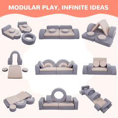two half rectangles two semi circles foam pieces