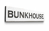 Bunkhouse Sign carved on a 40 x 8 solid wood board for rustic farmhouse decor