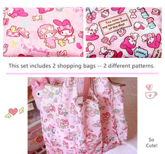 Grocery bag size 57cm by 62cm opened view
