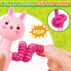 bunny pop tubes suction cup feet on surface
