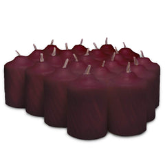 Burgundy Mulberry scented votive candles set of 20