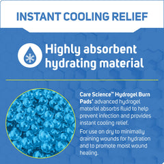 Burn dressing applied to dry to minimally draining wounds