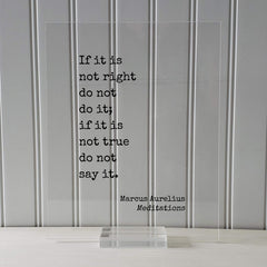 Burnt Branch Marcus Aurelius Floating Quote with framing options