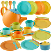 Buyger kids kitchen accessories 35 piece set in four colors