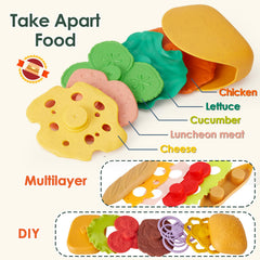 Toddler pretend play food set by BUYGER with tacos and fries