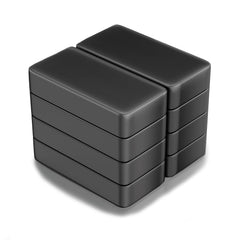 BY JMY ferrite blocks ceramic magnets 1 7/8 x 7/8 x 3/8 8-piece set