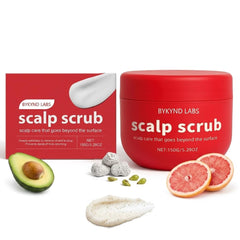 BYKYND LABS Avocado Oil Scalp Scrub bottle packaging