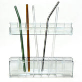 cabinet straw holder organizer mounted on cabinet door