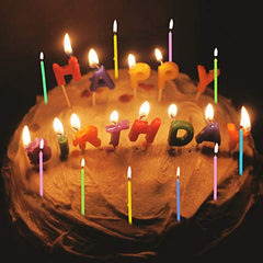 Packaging showing 10 boxes of cake candles