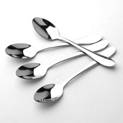 Six spoons five inches long included in the set