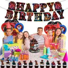 Balloons inflate to 12 inches with banner and toppers