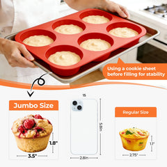 CAKETIME texas muffin pan 3.5 inch cup image