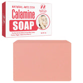 Calamine Soap Bar close up with natural ingredients