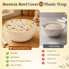 three pack calaytaly beeswax bowl covers packaging view