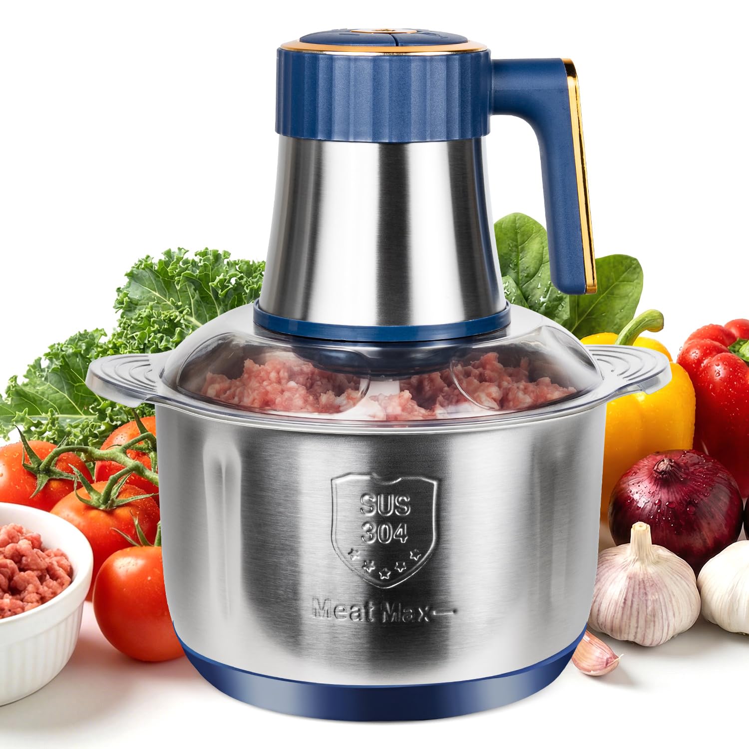 Calaytaly food processor 20 cups large capacity bowl