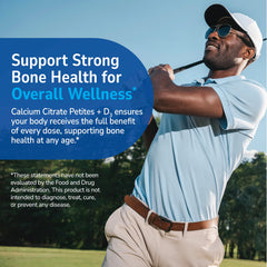 Calcium citrate with vitamin D3 supplement label