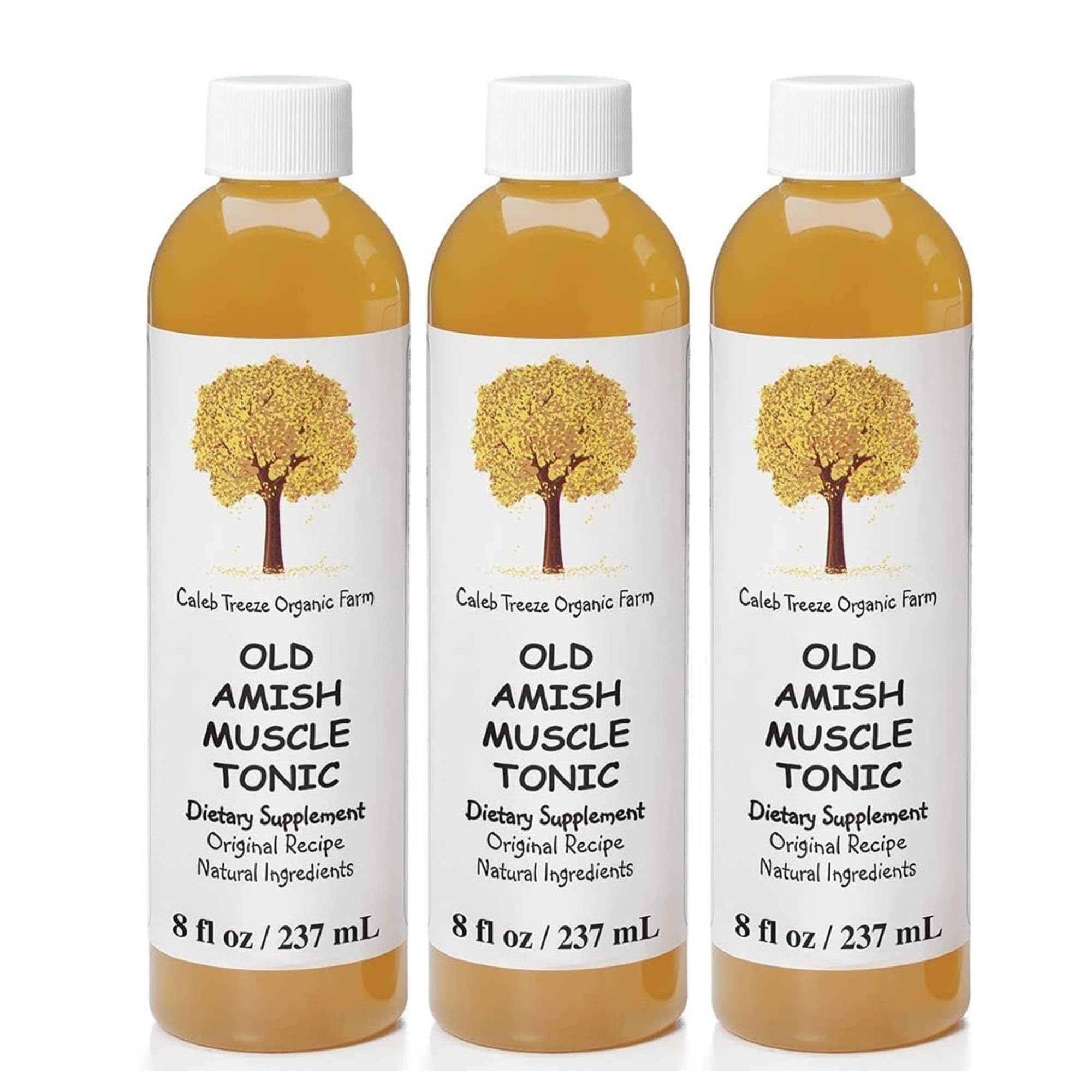 Caleb Treeze Old Amish Muscle Tonic 8 oz bottle
