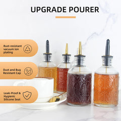 Full cover dust caps included for each bottle
